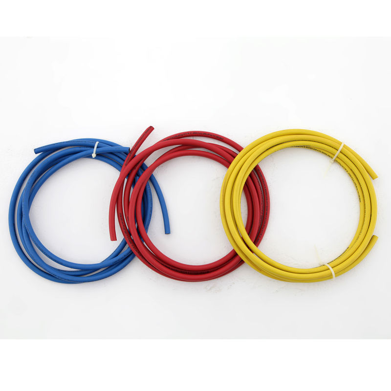 लाल, पीले, नीले में बॉल वाल्व के साथ 36 &quot;इंच प्रीमियम रेफ्रिजरेंट चार्जिंग नली