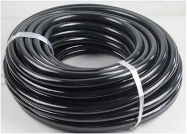 ब्लैक SAE 100 R8 3/8 '' हाइड्रोलिक नली फाइबर सुदृढीकरण -40 ℃ + 100 ℃