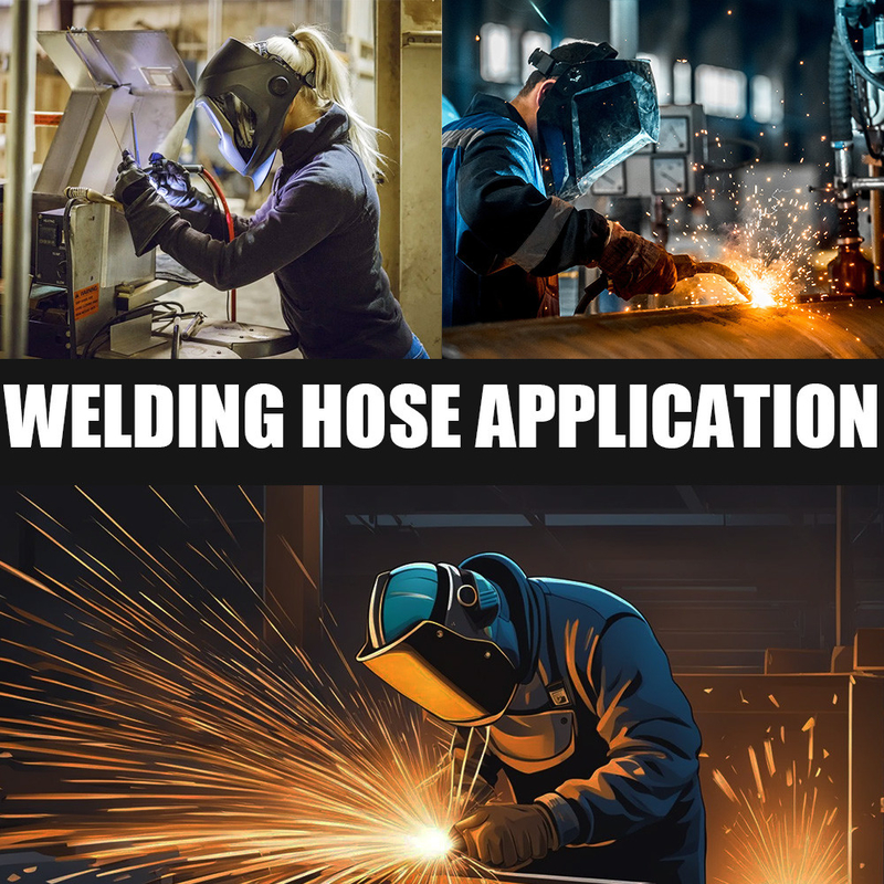 गर्म बिक्री ISO3821 ग्रेड आर 10 मिमी EPDM ट्विन वेल्डिंग ऑक्सीजन / एसिटिलीन के लिए रबर नली