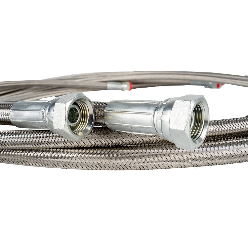 एंटी-स्टैटिक अनुप्रयोगों के लिए उच्च तापमान प्रतिरोध और रासायनिक प्रतिरोधी गुणों के साथ PTFE नली असेंबली