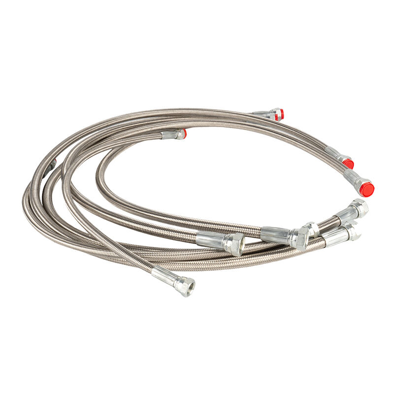 एंटी-स्टैटिक अनुप्रयोगों के लिए उच्च तापमान प्रतिरोध और रासायनिक प्रतिरोधी गुणों के साथ PTFE नली असेंबली