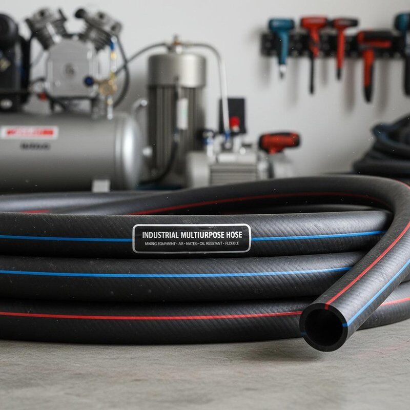 खनन उपकरण के लिए औद्योगिक बहुउद्देश्यीय रबर होज़, तेल प्रतिरोधी नाइट्राइल ट्यूब और उच्च तन्यता वाले टेक्सटाइल रीइन्फोर्समेंट के साथ