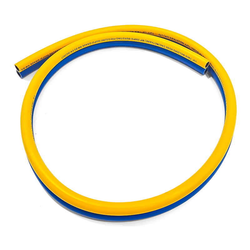 फाइबर ब्रैडेड रिफाइंसर के साथ भारी ड्यूटी ट्विन वेल्डिंग नली और ऑक्सीजन एसिटिलीन अनुप्रयोगों के लिए EN ISO 3821 प्रमाणन